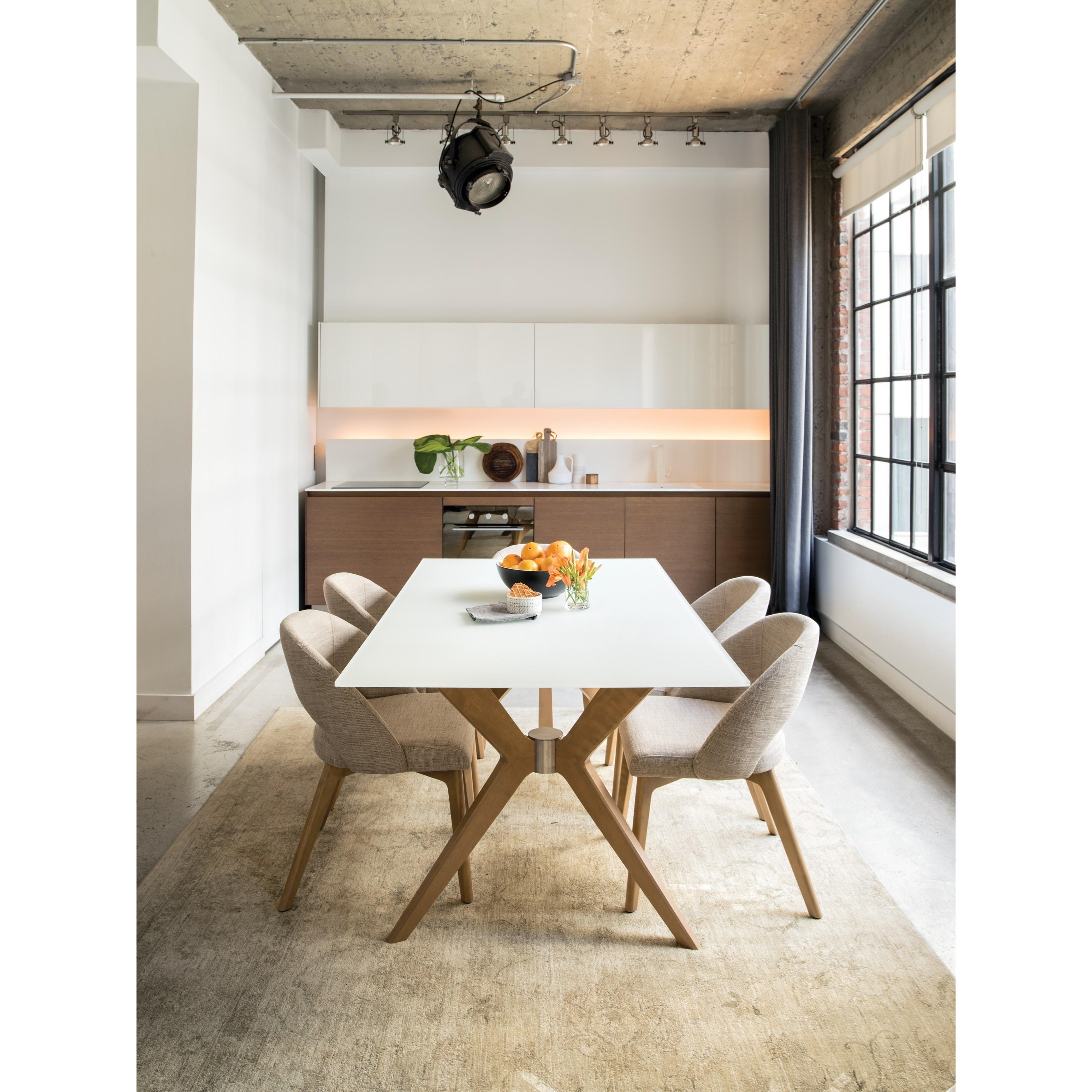 Canadel Downtown Custom Dining GRE04072WH20MDPNF+BAS Customizable